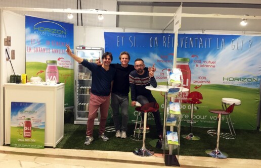 Ils veulent réinventer la GLI ! Montage du stand au Congrès FNAIM, Porte Maillot en 2016, premier d'une longue série, ininterrompue depuis (Monteurs : Eric Maurin, Emmanuel Delpuech & Jean-Philippe Chauvet)